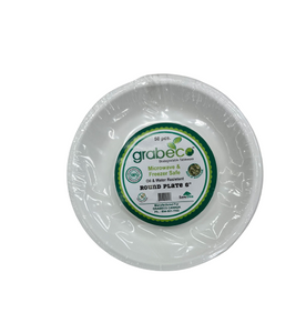 Biodegradable 6 inch plates